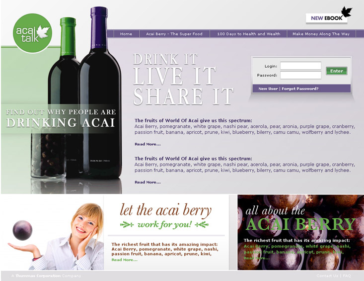 Acai-Talk:Start making money from your website