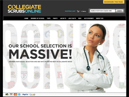 Collegiate Scrubs - Gel Scrub Tops, Scrub Pants, Nursing Jackets, Lab Coats, Scrub Caps Stethoscope Covers with College Logos